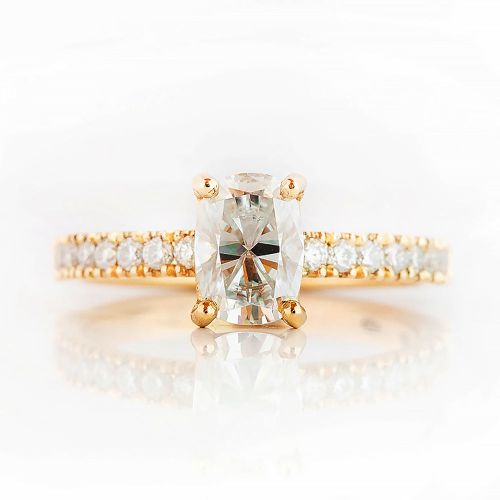 Emma, a Cushion cut Lab Diamond Engagement Ring