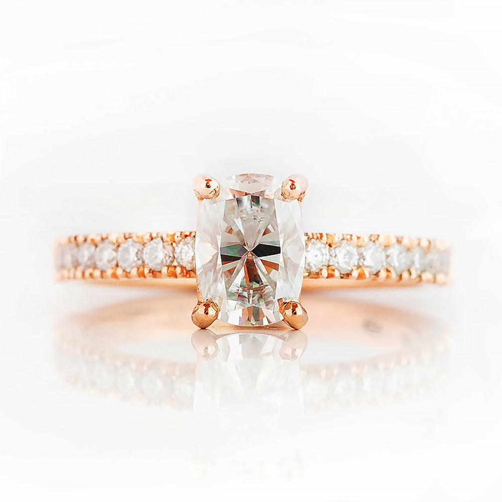 Emma, a Cushion cut Lab Diamond Engagement Ring