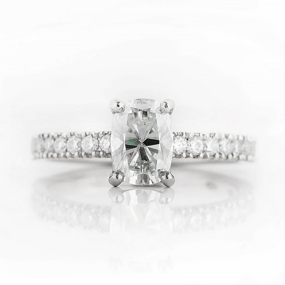 Emma, a Cushion cut Lab Diamond Engagement Ring