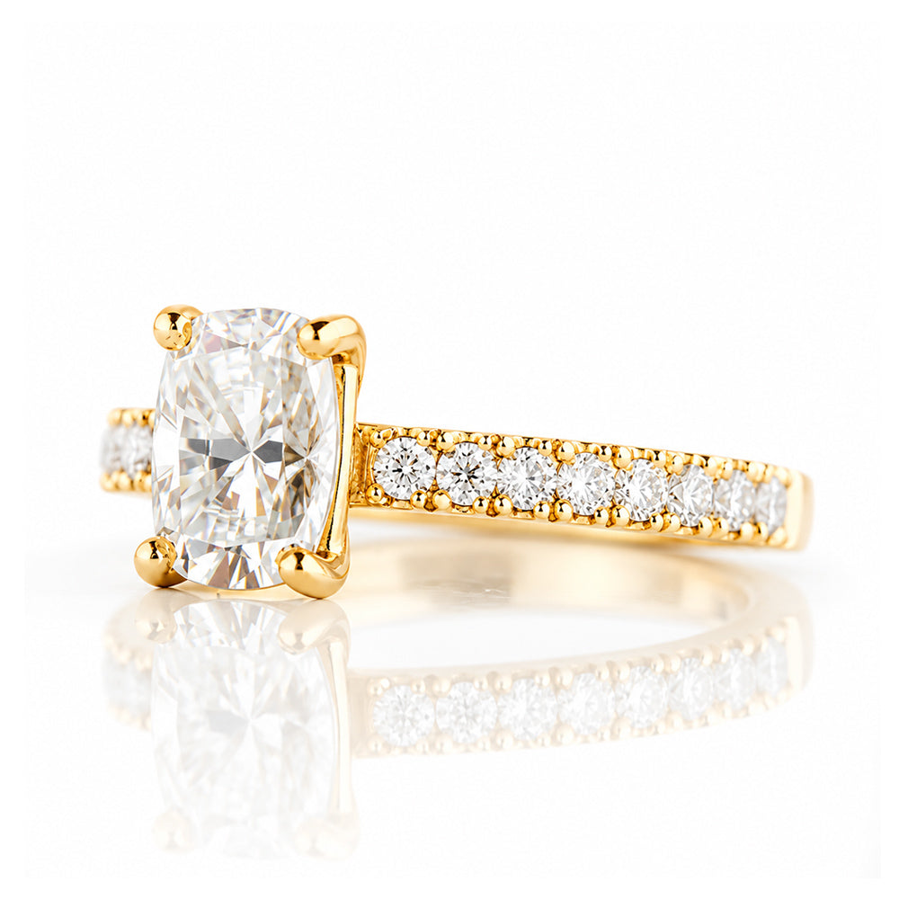Emma, a Cushion cut Lab Diamond Ring - 1ct - Victoria's Jewellery