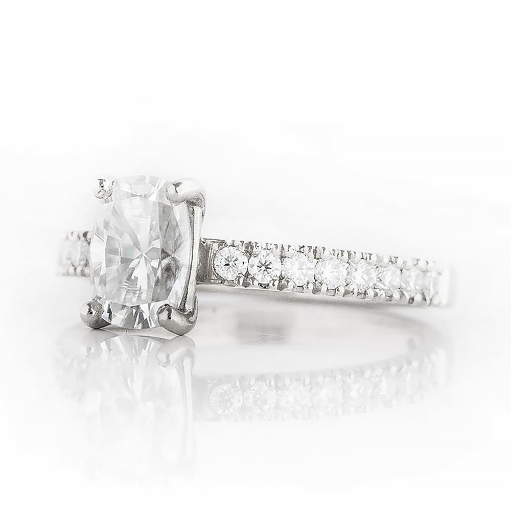 Emma, a Cushion cut Lab Diamond Engagement Ring