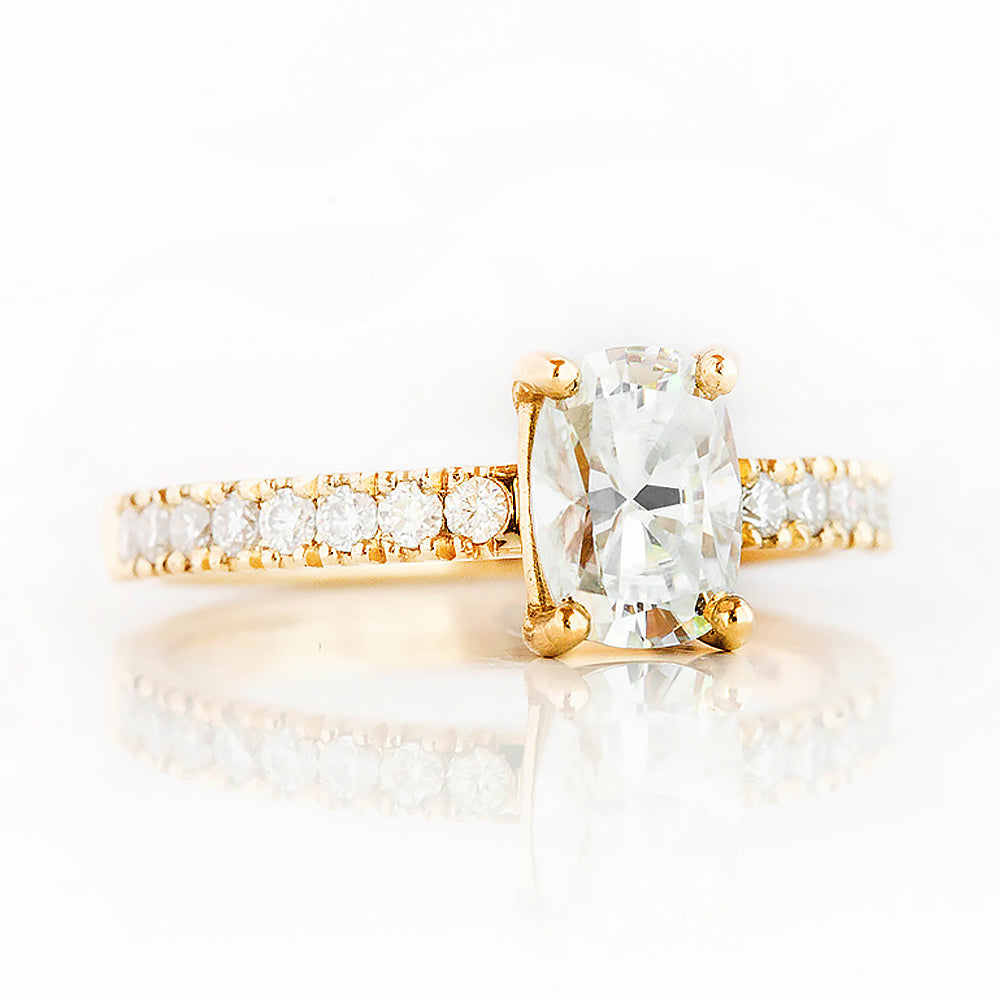 Emma, a Cushion cut Lab Diamond Engagement Ring