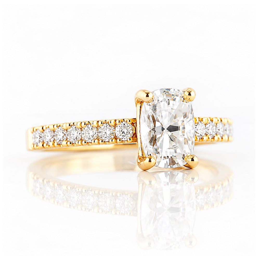 Emma, a Cushion cut Lab Diamond Ring - 1ct - Victoria's Jewellery