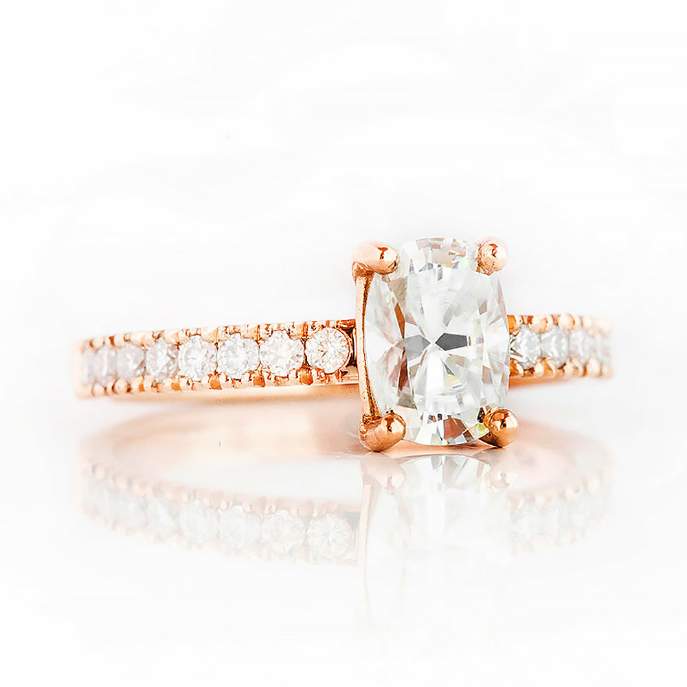 Emma, a Cushion cut Lab Diamond Engagement Ring