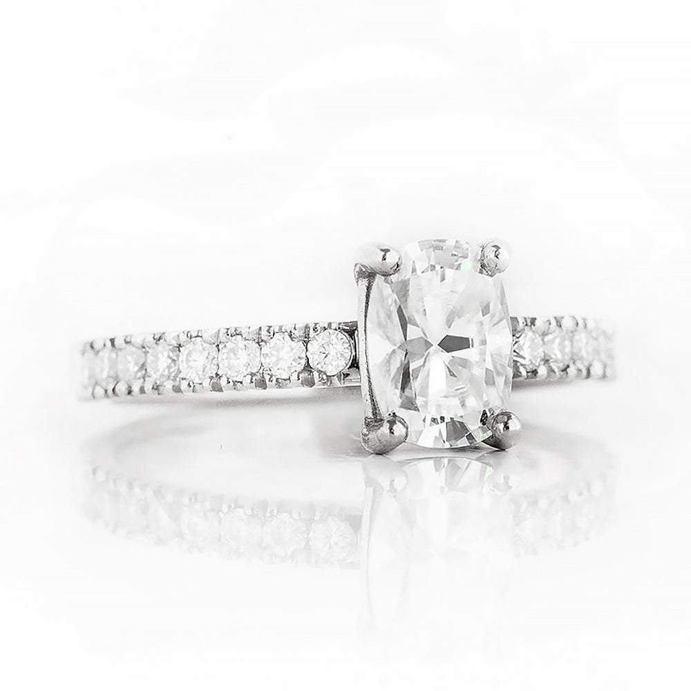 Emma, a Cushion cut Lab Diamond Engagement Ring