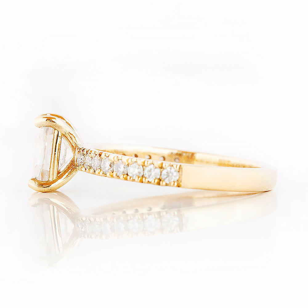 Emma, a Cushion cut Lab Diamond Engagement Ring