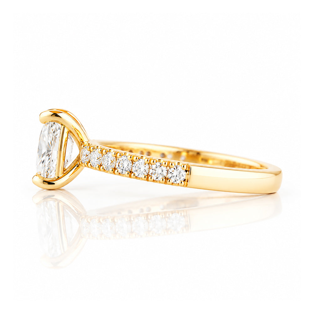 Emma, a Cushion cut Lab Diamond Ring - 1ct - Victoria's Jewellery