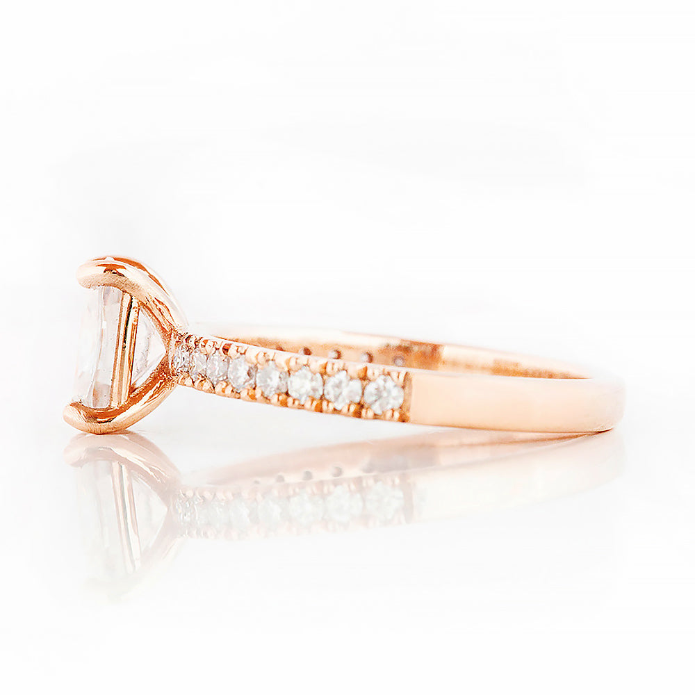 Emma, a Cushion cut Lab Diamond Engagement Ring