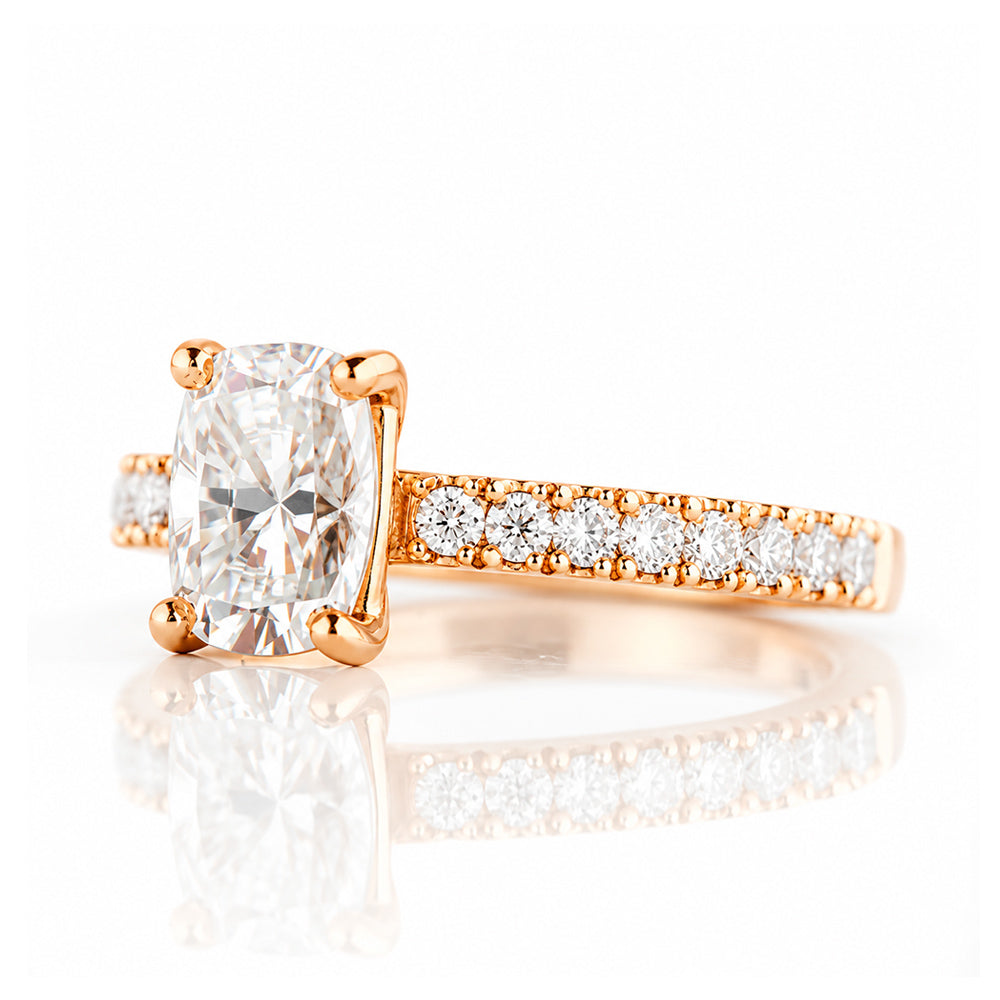 Emma, a Cushion cut Lab Diamond Ring - 1ct - Victoria's Jewellery