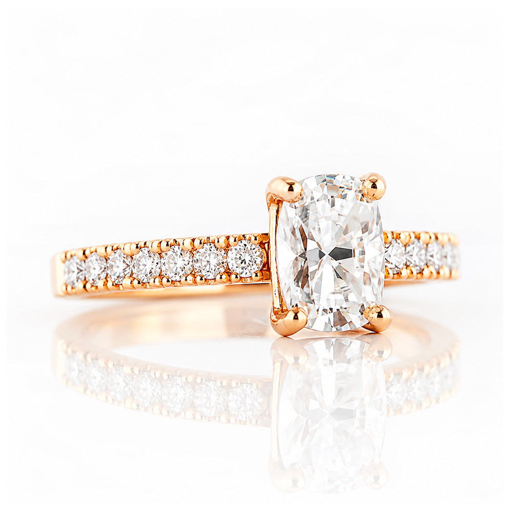 Emma, a Cushion cut Lab Diamond Ring - 1ct - Victoria's Jewellery