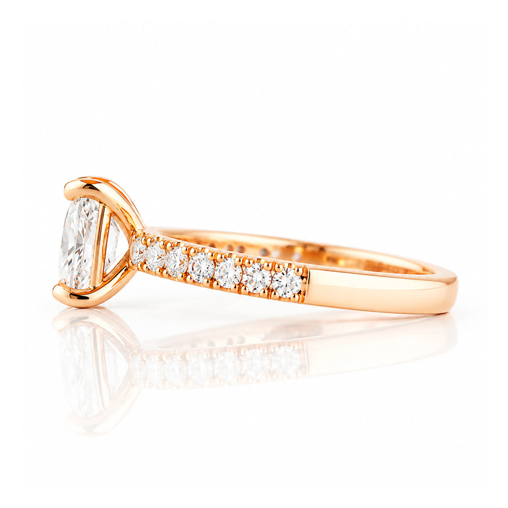Emma, a Cushion cut Lab Diamond Ring - 1ct - Victoria's Jewellery