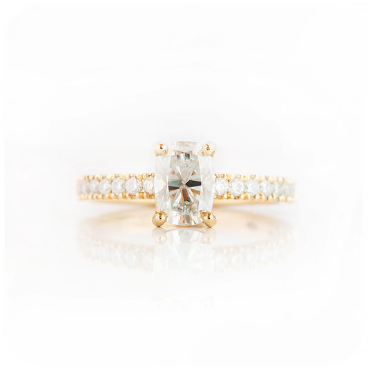 Cushion cut Lab Grown Diamond Engagement Ring - Victoria's Jewellery