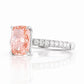 Emma, Cushion cut Pink Lab Diamond Ring - 2ct