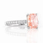 Emma, Cushion cut Pink Lab Diamond Ring - 2ct
