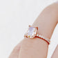 Emma, Cushion cut Pink Lab Diamond Ring - 2ct