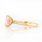Emma, Cushion cut Pink Lab Diamond Ring - 2ct