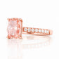 Emma, Cushion cut Pink Lab Diamond Ring - 2ct