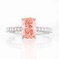 Emma, Cushion cut Pink Lab Diamond Ring - 2ct