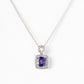 Cushion cut Tanzanite and Diamond Pendant - Victoria's Jewellery