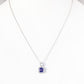 Cushion cut Tanzanite and Diamond Pendant - Victoria's Jewellery