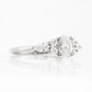 Oval cut Diamond cluster Engagement Ring in White Gold - Victoria's Jewellery