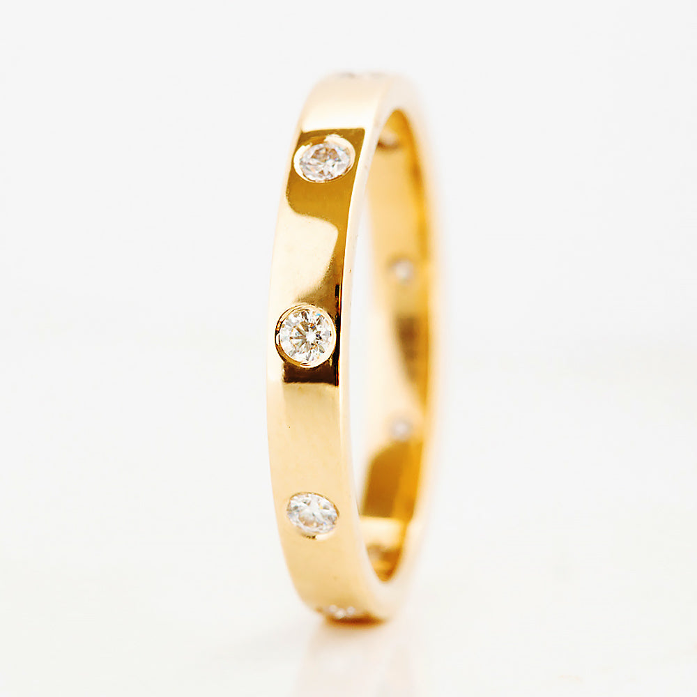 Hester, a Diamond Full Eternity Band in Gold - Victoria's Jewellery