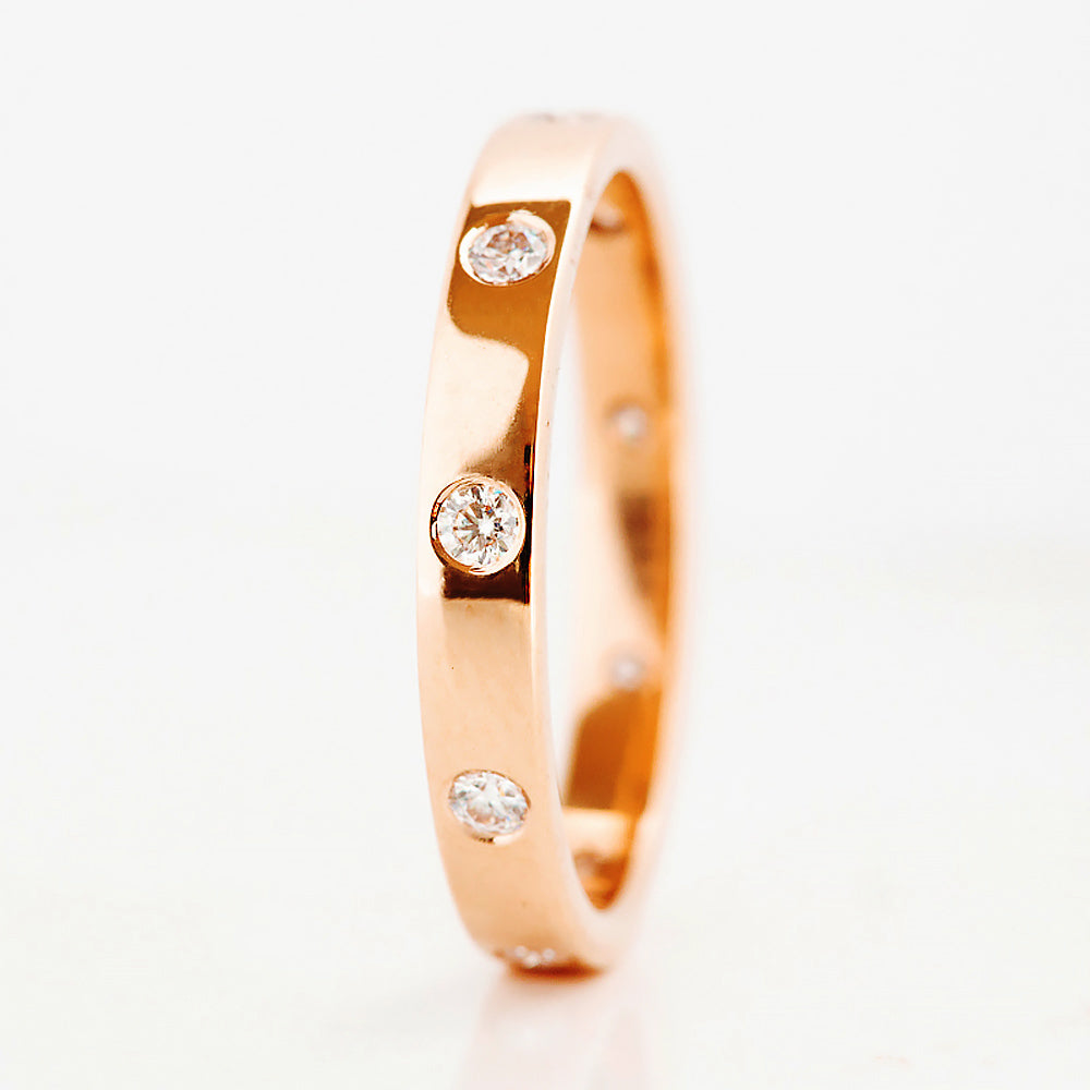 Hester, a Diamond Full Eternity Band in Gold - Victoria's Jewellery