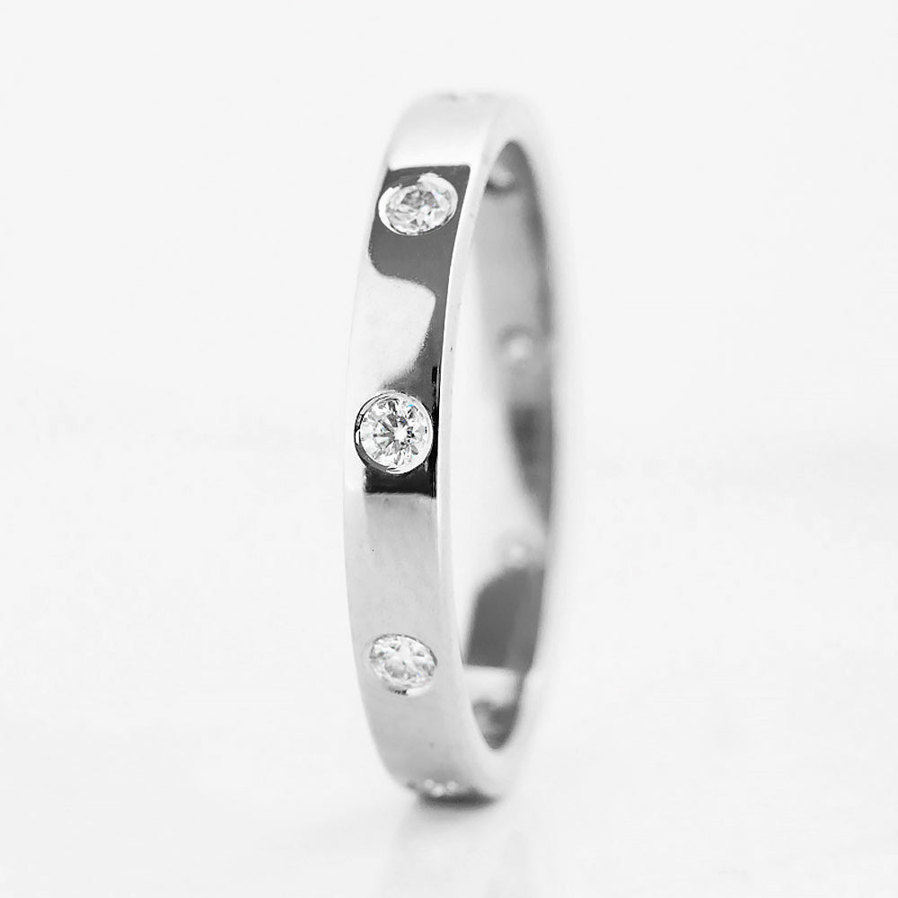 Hester, a Diamond Full Eternity Band in Gold - Victoria's Jewellery