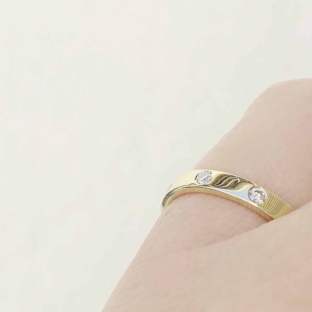 Hester, a Diamond Full Eternity Band in Gold - Victoria's Jewellery