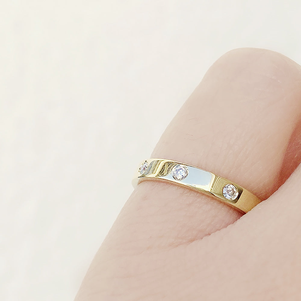 Hester, a Diamond Full Eternity Band in Gold - Victoria's Jewellery