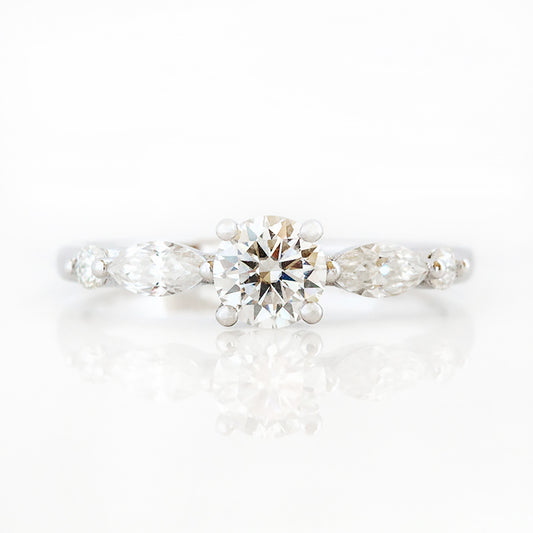 Lab Grown Diamond half eternity Engagement or Anniversary Ring - Victoria's Jewellery