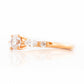Lab Grown Diamond half eternity Engagement or Anniversary Ring in Rose Gold - Victoria's Jewellery