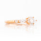 Lab Grown Diamond half eternity Engagement or Anniversary Ring in Rose Gold - Victoria's Jewellery