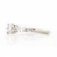 Lab Grown Diamond half eternity Engagement or Anniversary Ring in White Gold - Victoria's Jewellery