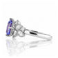 Zarah, a Blue and White Sapphire Engagement Ring - Victoria's Jewellery