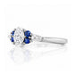 Ariana, a Diamond and Sapphire Engagement Ring - Victoria's Jewellery