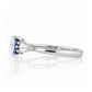 Ariana, a Diamond and Sapphire Engagement Ring - Victoria's Jewellery