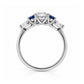 Ariana, a Diamond and Sapphire Engagement Ring - Victoria's Jewellery