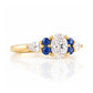 Ariana, a Diamond and Sapphire Engagement Ring - Victoria's Jewellery