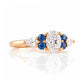 Ariana, a Diamond and Sapphire Engagement Ring - Victoria's Jewellery
