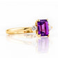 Bea, Amethyst and Lab Diamond - Victoria's Jewellery