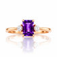Bea, Amethyst and Lab Diamond - Victoria's Jewellery