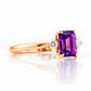 Bea, Amethyst and Lab Diamond - Victoria's Jewellery