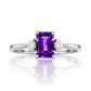 Bea, Amethyst and Lab Diamond - Victoria's Jewellery