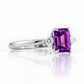 Bea, Amethyst and Lab Diamond - Victoria's Jewellery