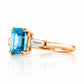 Carmen, a Blue Lab Diamond Trilogy Ring - Victoria's Jewellery