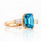 Carmen, a Blue Lab Diamond Trilogy Ring - Victoria's Jewellery