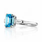 Carmen, a Blue Lab Diamond Trilogy Ring - Victoria's Jewellery