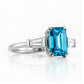 Carmen, a Blue Lab Diamond Trilogy Ring - Victoria's Jewellery