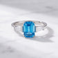 Carmen, a Blue Lab Diamond Trilogy Ring - Victoria's Jewellery